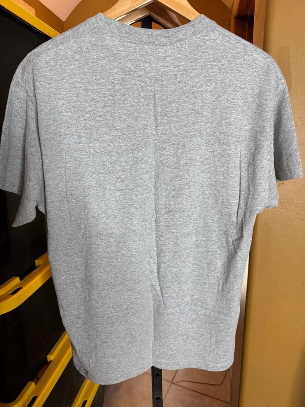 Champion Classic Gray Tee Shirt Oxford Heather Logo Crewneck Size Large - Picture 7 of 7